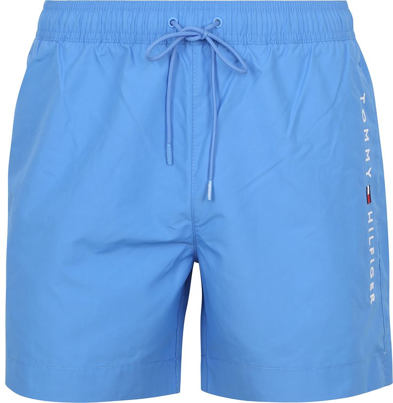 Tommy Hilfiger Badeshorts Logo Blau - Größe M günstig online kaufen