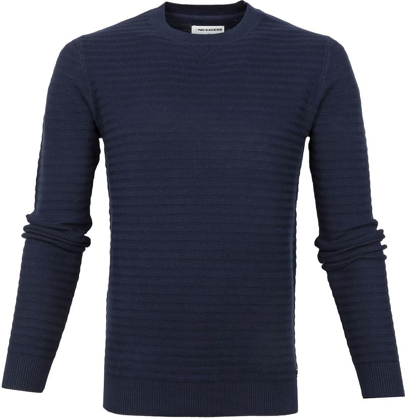 No Excess Pullover Rib Navy - Größe XXL günstig online kaufen