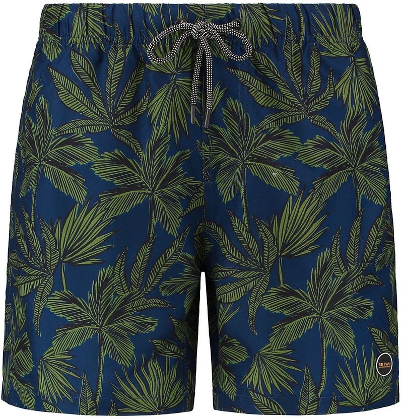 Shiwi Zwembroek Palm Print Navy