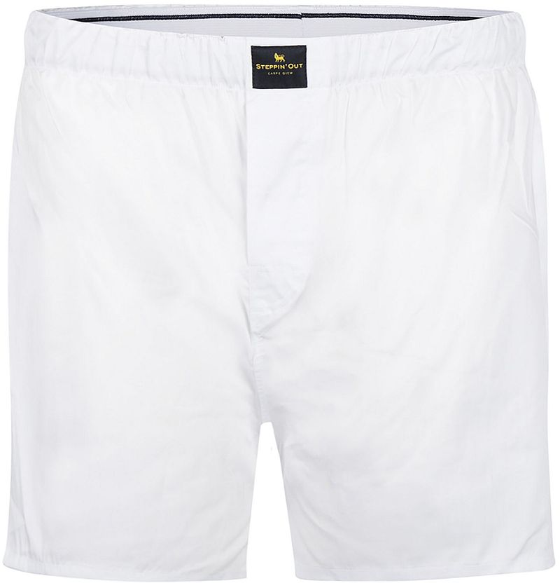 Steppin' Out Boxershort Poplin Weiß - Größe M günstig online kaufen