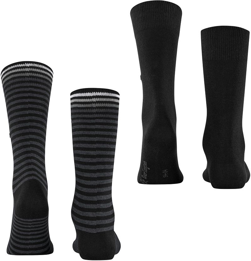 Burlington Everyday 2-Pack Strepen Zwart