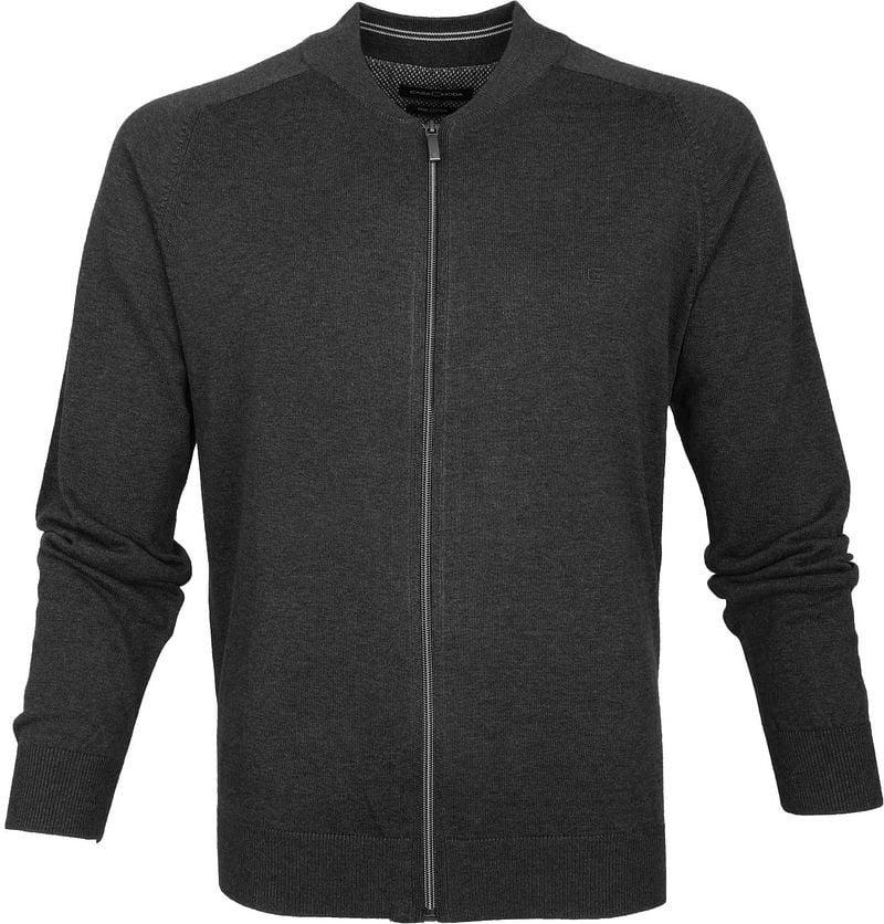Casa Moda Cardigan Zippé Gris Foncé Anthracite taille XL