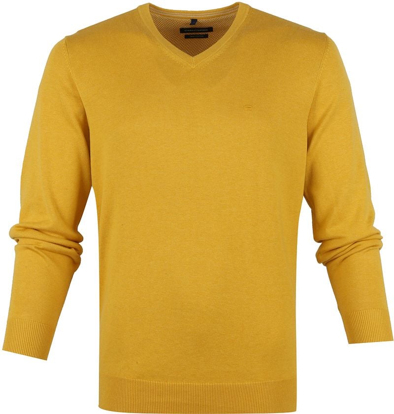 Casa Moda Pull Col-V Jaune taille XXL