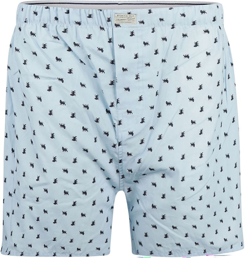 Steppin' Out Boxershort Druck Löwe Hellblau - Größe XXL günstig online kaufen