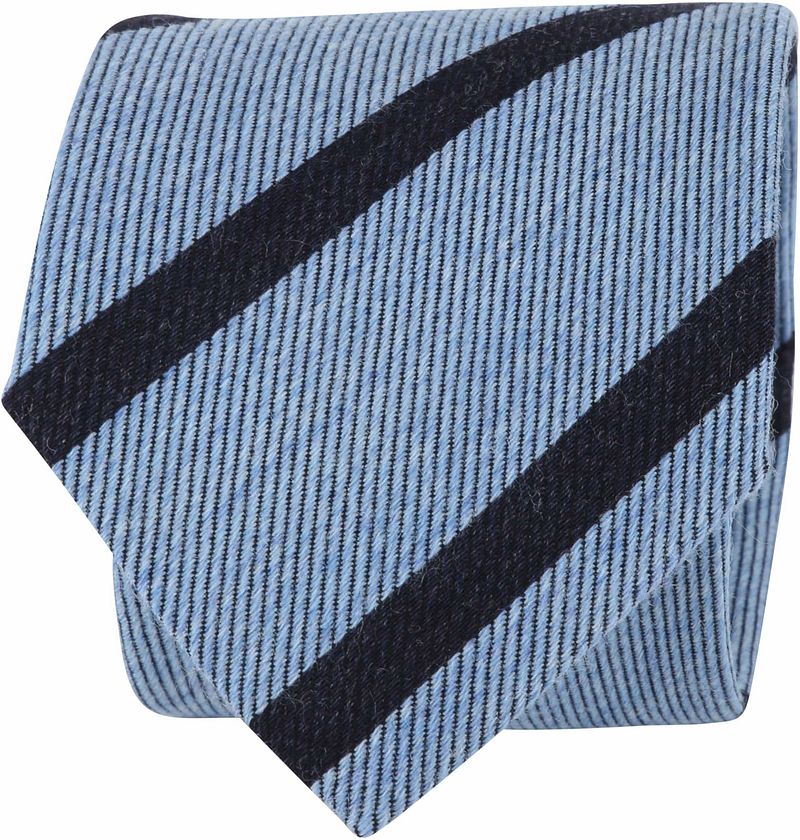 Suitable Cravate Rayures Clair  Bleu