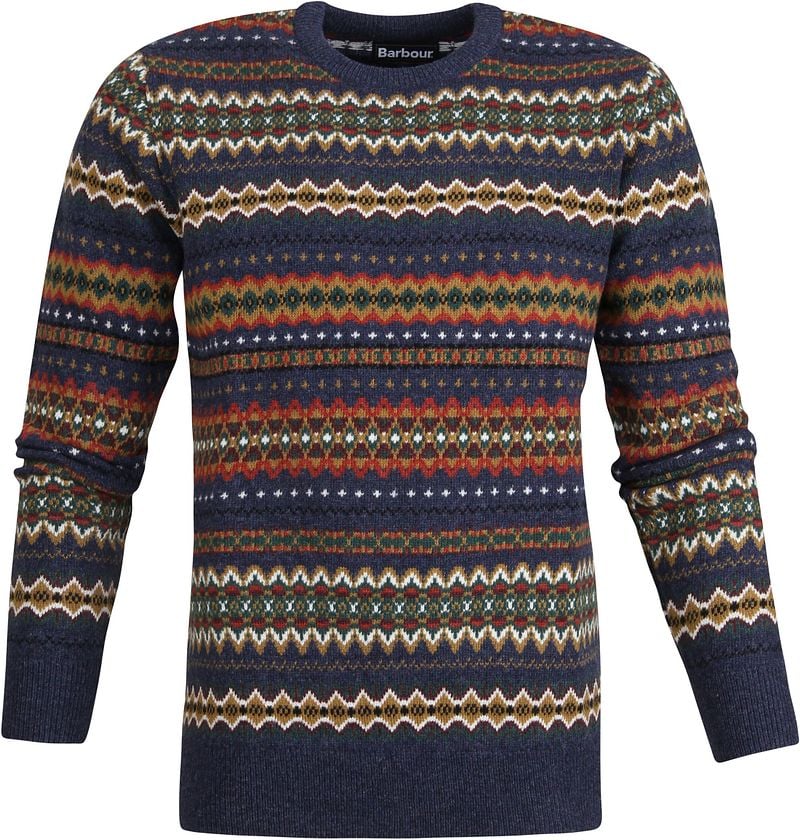 Barbour Pullover Fairisle Wol Dessin