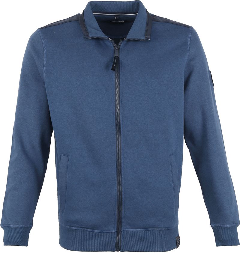 Casa Moda Sport Strickjacke Zip Blau - Größe XXL günstig online kaufen