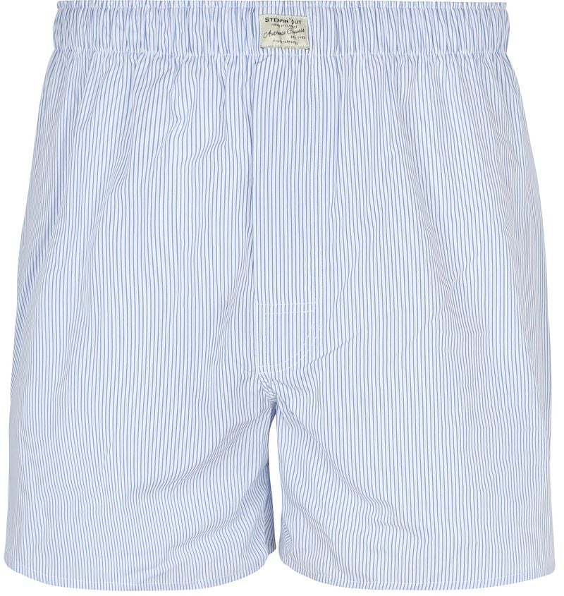 Steppin' Out Boxershort Striped Blau - Größe S günstig online kaufen