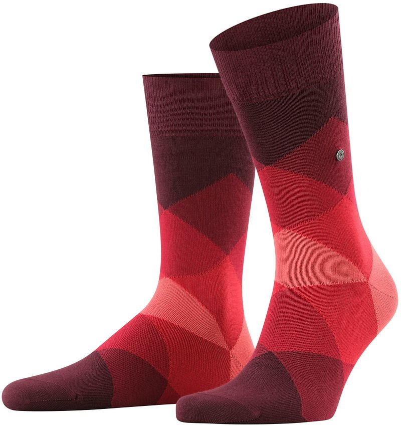 Chaussettes Burlington Clyde 8375 Multicoloré Rouge taille 40-46