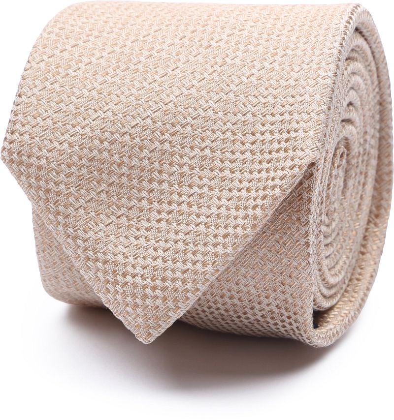 Suitable Krawatte Leinen Struktur Beige - günstig online kaufen