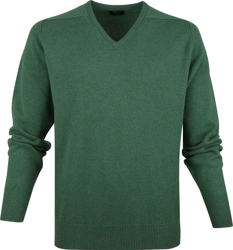 William Lockie Col-V Agneline Vert taille M
