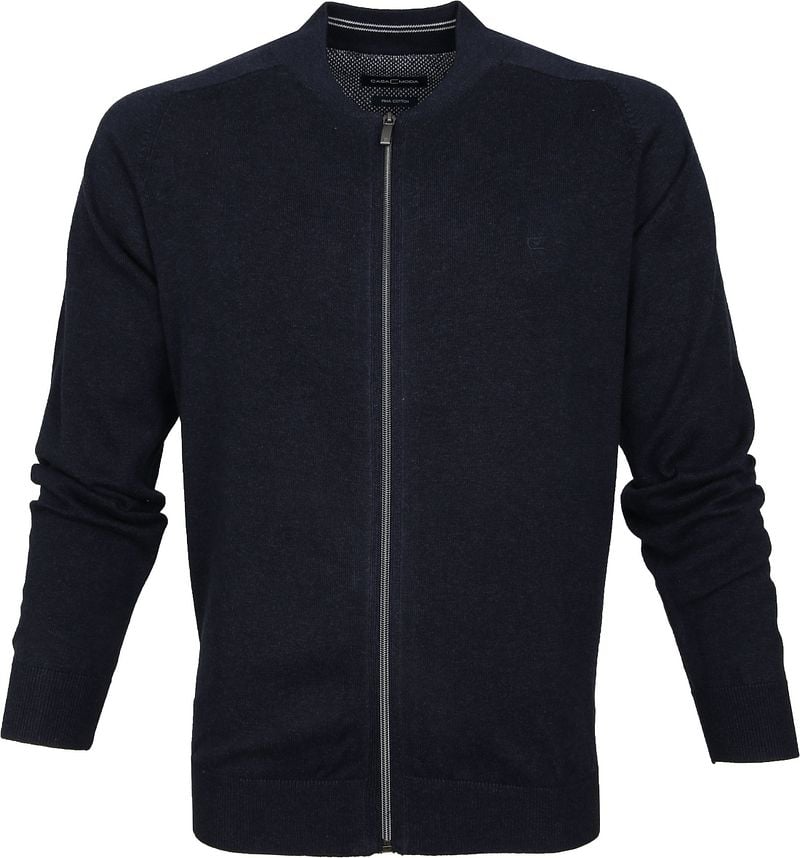 Casa Moda Cardigan Zippé Marine Bleu foncé Bleu taille M