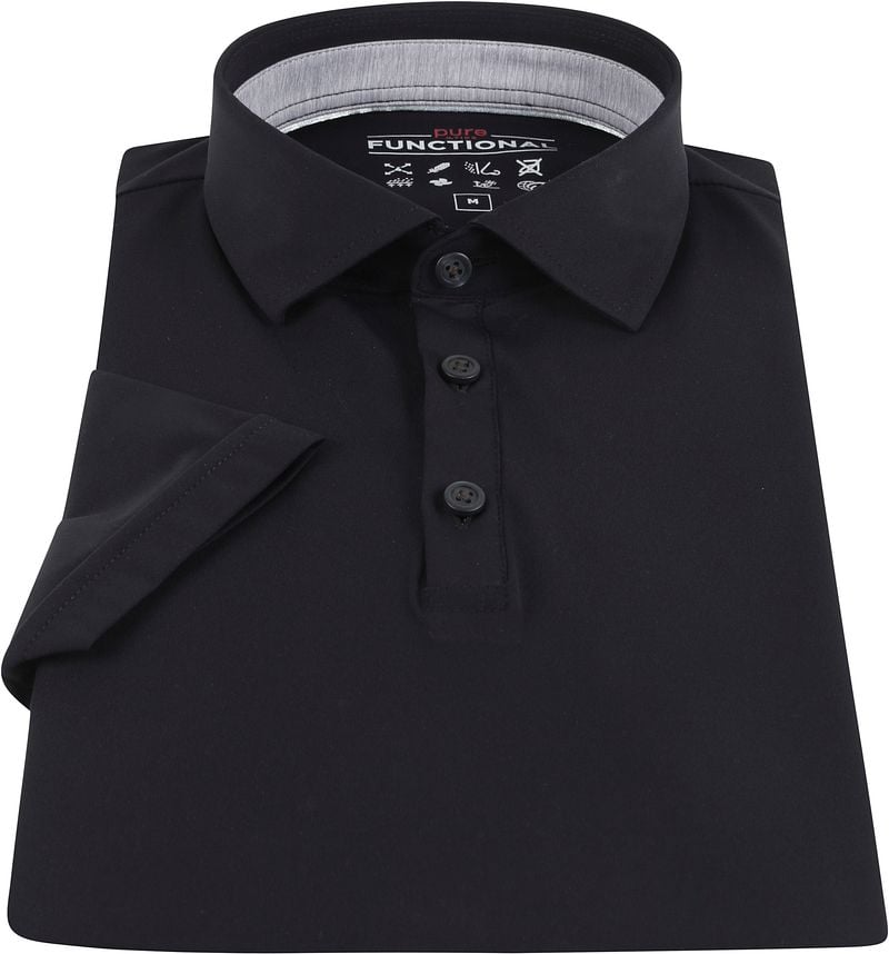 Pure Functional Polo Shirt Schwarz - Größe L günstig online kaufen