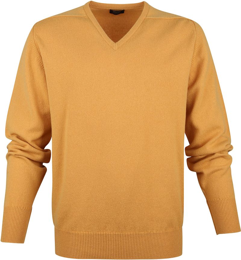 William Lockie Pull Col-V Agneline Jaune taille M