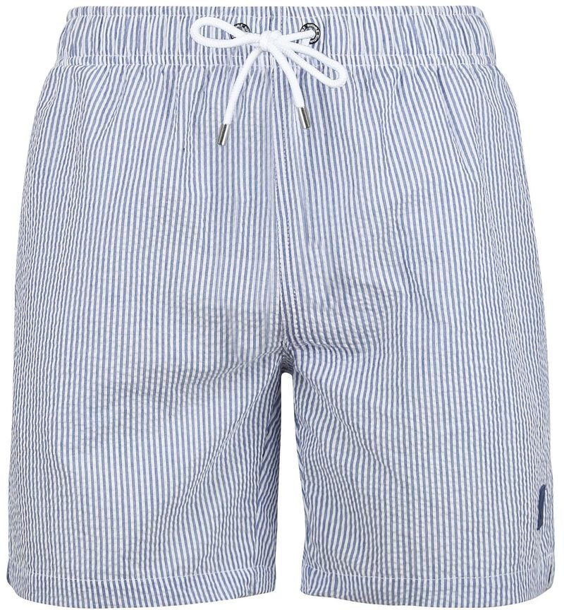 Suitable Badeshorts Stripe Seersucker Blau - Größe XL günstig online kaufen