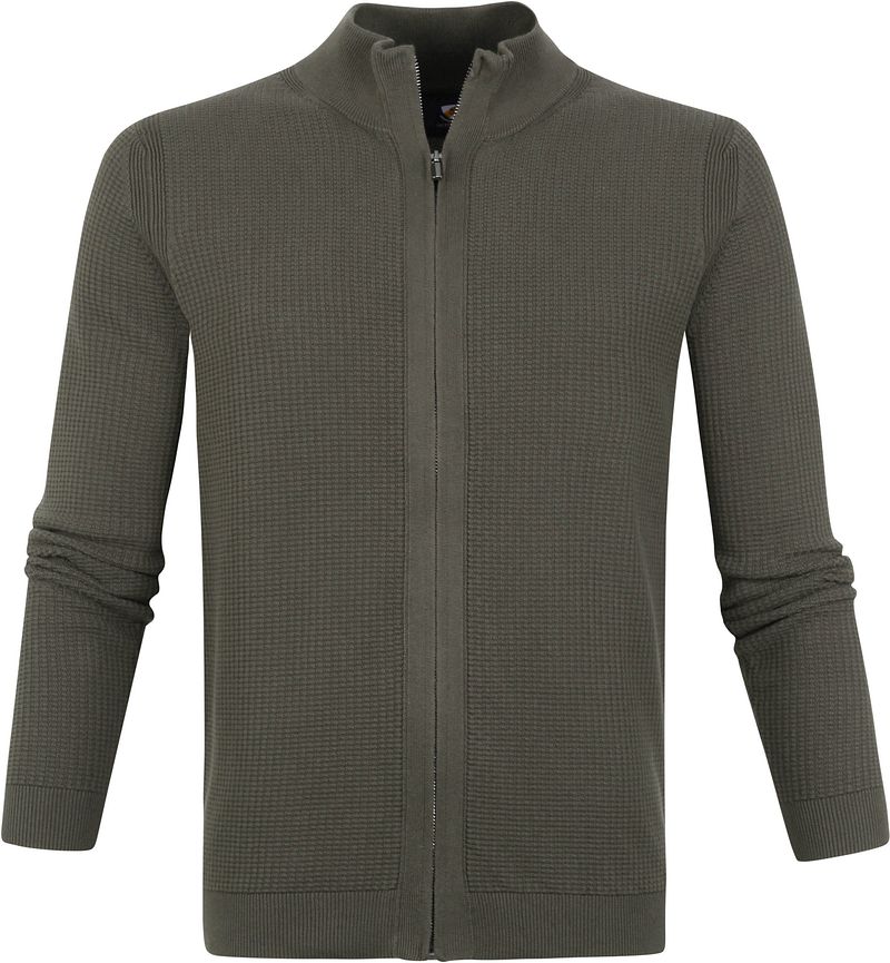 Suitable Cardigan Faas foncé Vert Vert foncé taille M