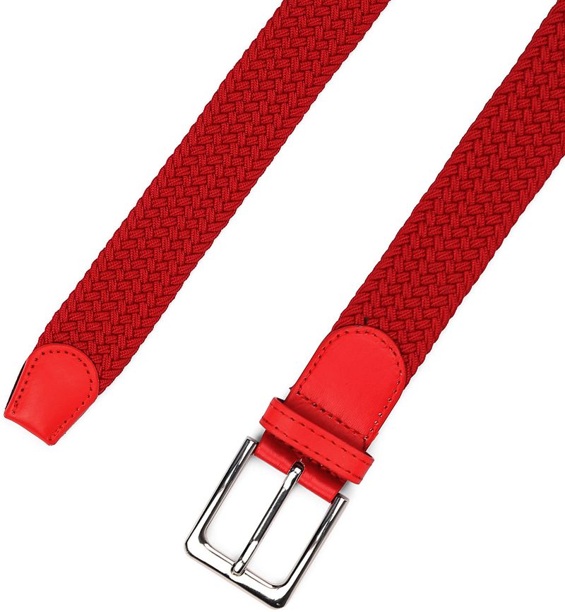 Geflochtener Gürtel Rot - Größe 105 günstig online kaufen