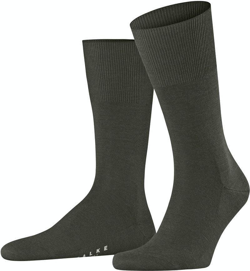 Falke Airport Socke Wool Blend 7155 Dunkelgrün - Größe 43-44 günstig online kaufen