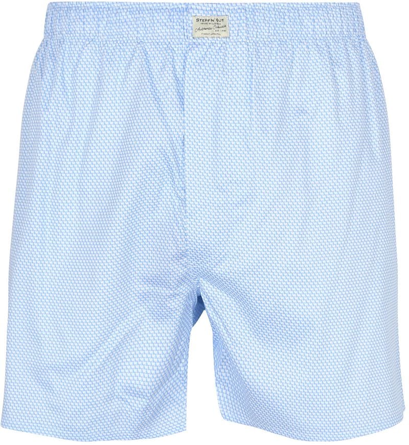 Steppin' Out Boxershort geprint Lichtblauw