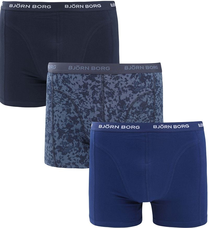 Bjorn Borg Cotton Stretch Boxershorts 3er-Pack Dunkelblau - Größe XXL günstig online kaufen