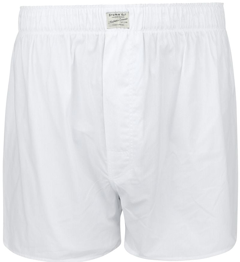 Steppin' Out Boxershort Solid Poplin Weiß - Größe XL günstig online kaufen