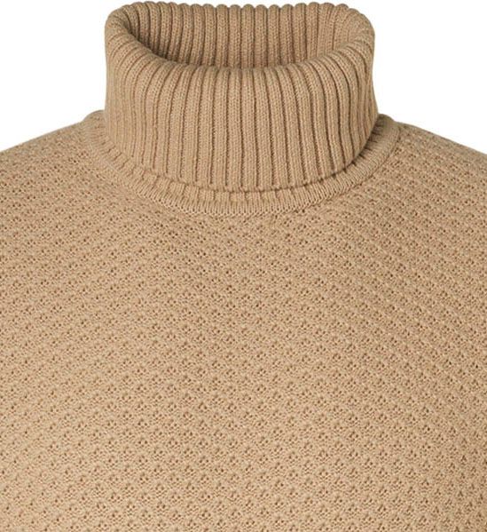 No Excess Rollkragenpullover Mix Wool Beige - Größe XXL günstig online kaufen