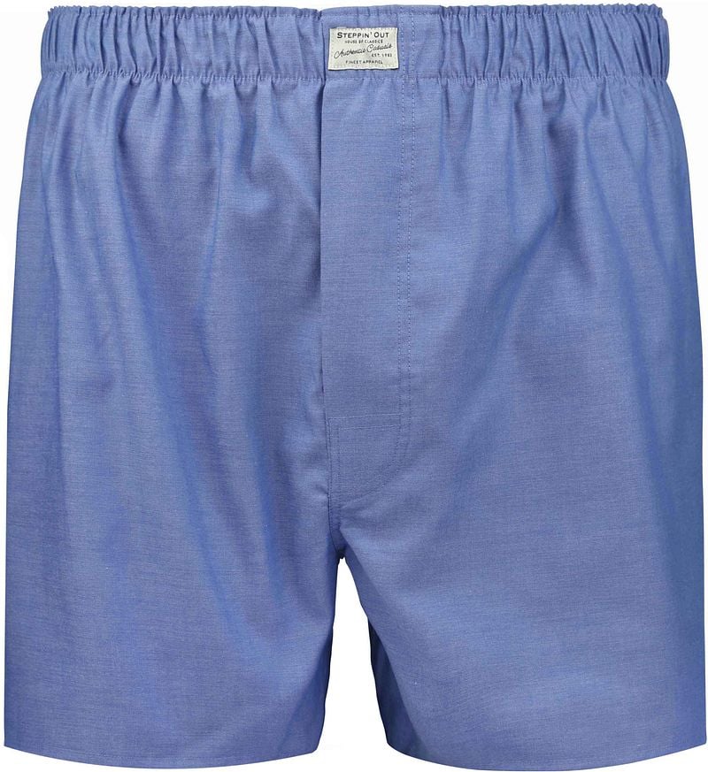 Steppin' Out Boxershort Oxford Blauw