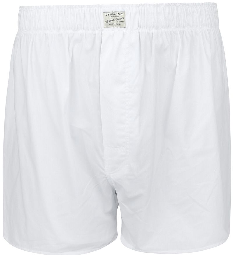 Steppin' Out Boxershort Solid Poplin Weiß - Größe XXL günstig online kaufen