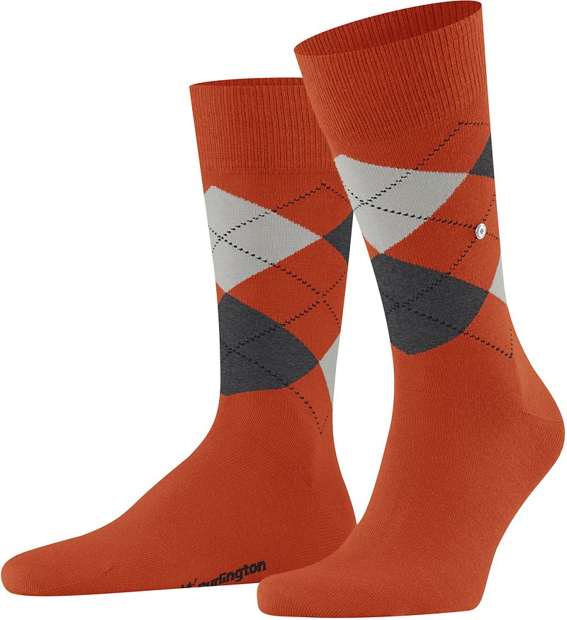 Burlington Chaussettes Laine Edinburgh 8095 Orange Multicoloré taille 40-46