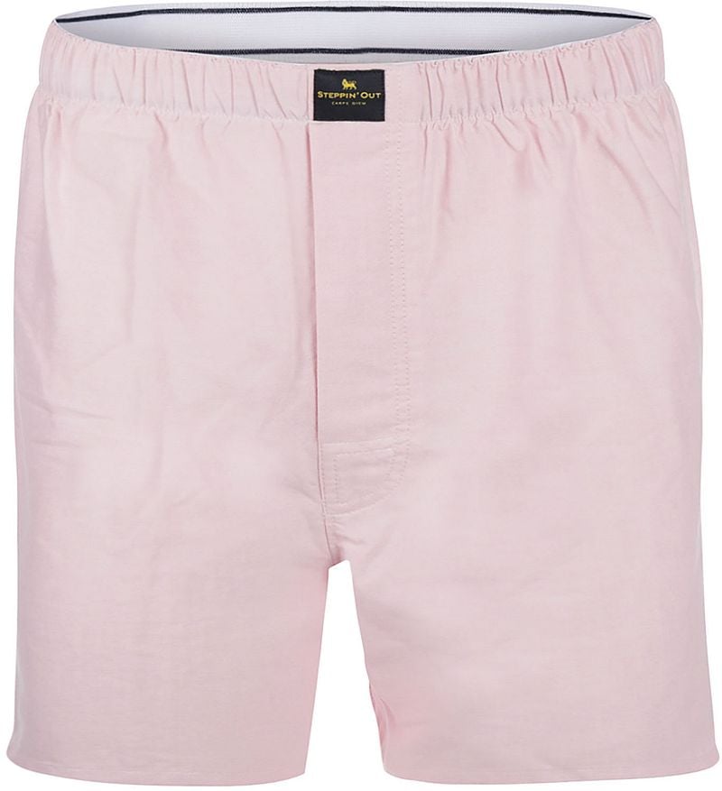 Steppin' Out Boxershort Oxford Rosa - Größe M günstig online kaufen