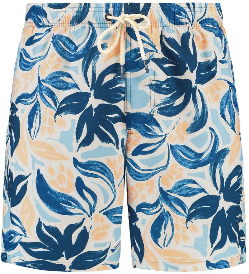 Shiwi Badeshorts Mike Floral Leafs Blau - Größe XXL günstig online kaufen