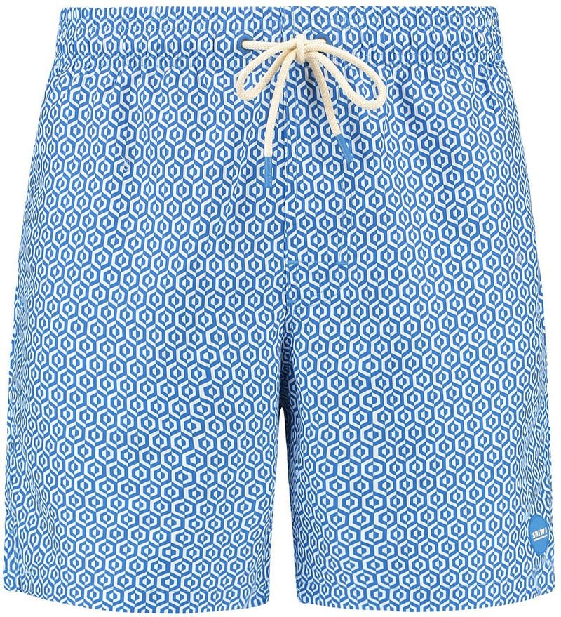 Shiwi Badeshorts Mike Geo Tile Kobaltblau - Größe S günstig online kaufen