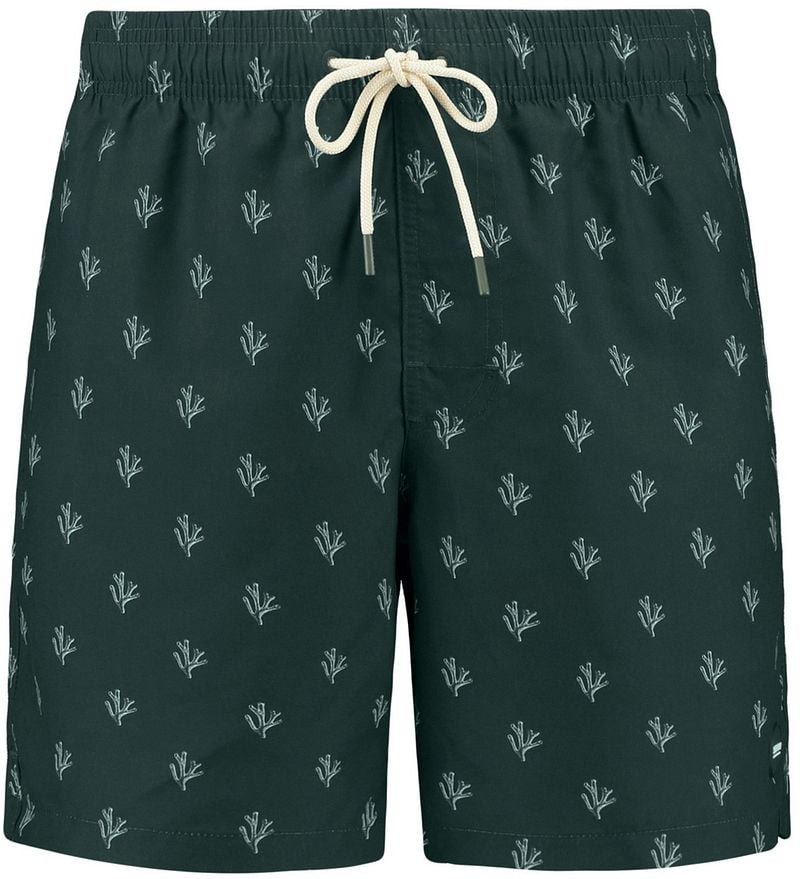 Shiwi Badeshorts Mike Sketched Coral Dunkelgrün - Größe S günstig online kaufen