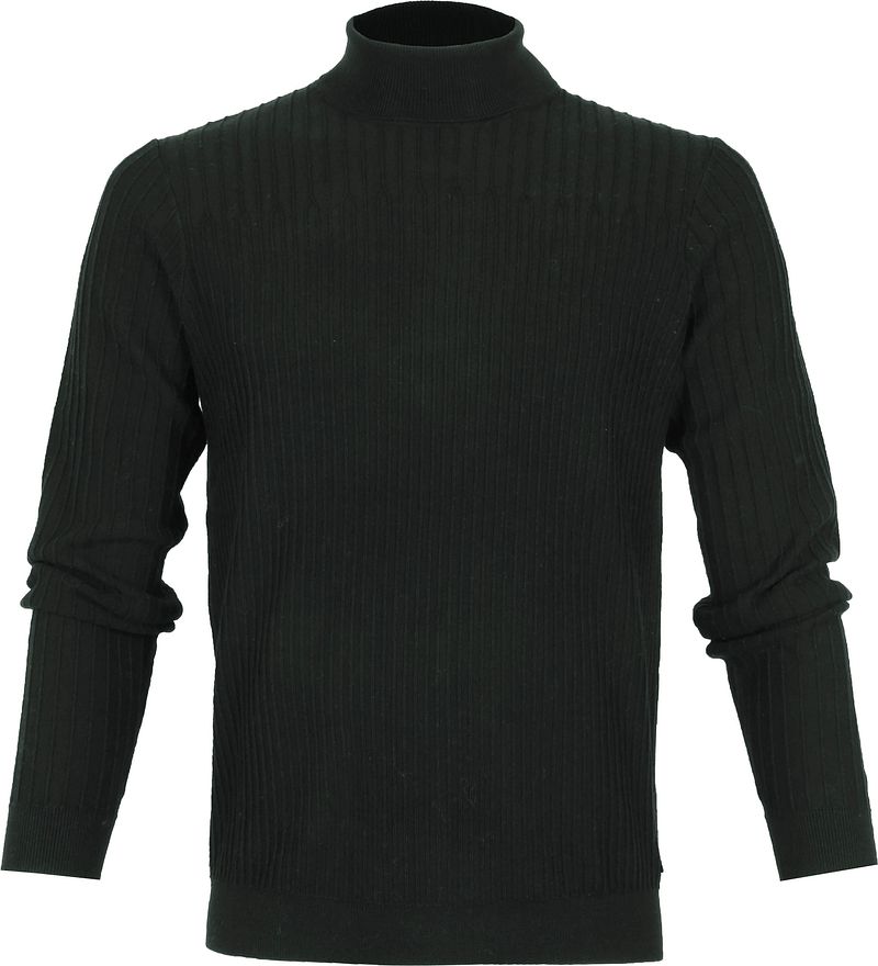 Blue Industry Pull Col Roulé Mix Laine KBIW21 Foncé Vert Vert foncé taille L