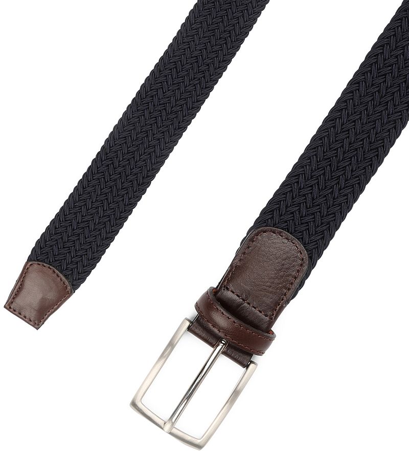 Profuomo Geflochtener Gürtel Navy - Größe 105 günstig online kaufen