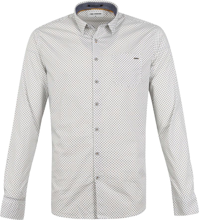 No-Excess Chemise Rayures Bronze Marron taille S