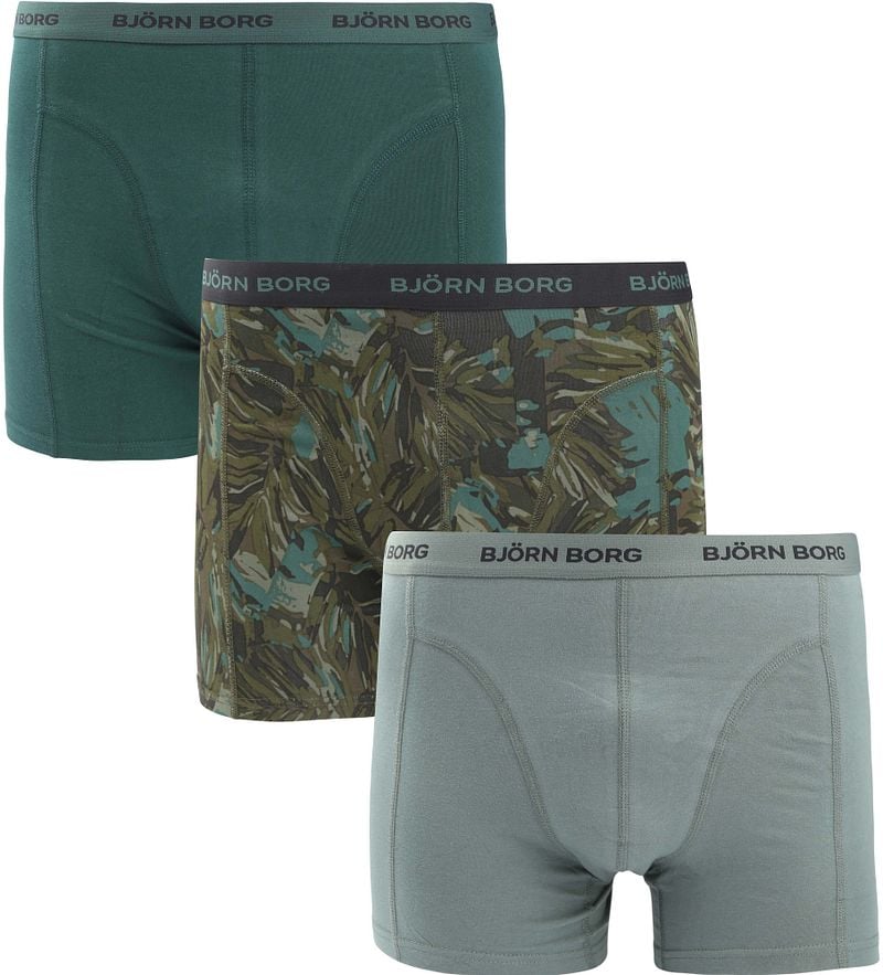 Bjorn Borg Boxers 3Pack Stretch Grün - Größe M günstig online kaufen