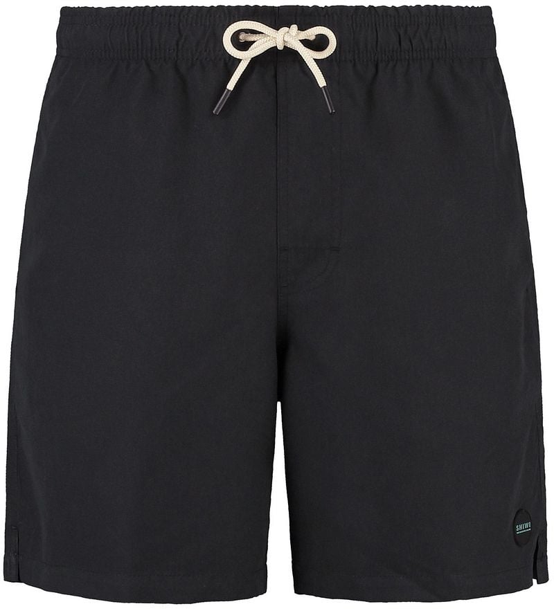 SHIWI Heren Zwembroeken Men Mike Swim Shorts 7 Inch Solid Zwart