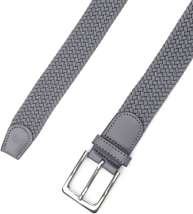 Suitable Geflochtener Gürtel Dunkelgrau - Größe 105 günstig online kaufen