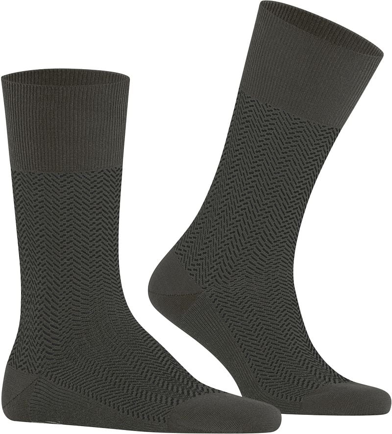 Falke Airport Herringstripe Socke Army - Größe 39-42 günstig online kaufen