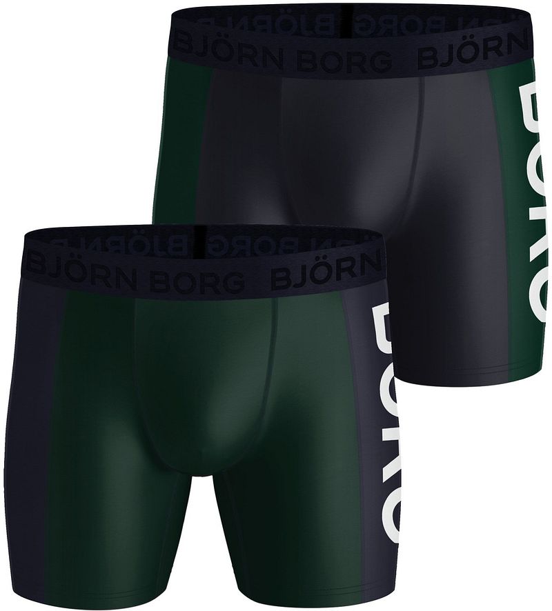 Bjorn Borg Boxers Lot de 2  Vert Bleu taille M