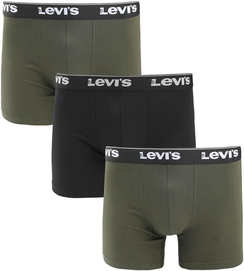 Levi's Boxershorts 3er-Pack Uni Kaki Combo - Größe L günstig online kaufen