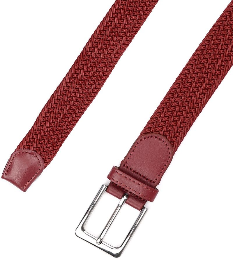 Suitable Geflochtener Gürtel Bordeaux - Größe 105 günstig online kaufen