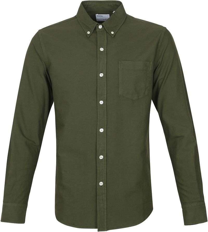Colorful Standard Chemise Algue Vert foncé Vert taille S
