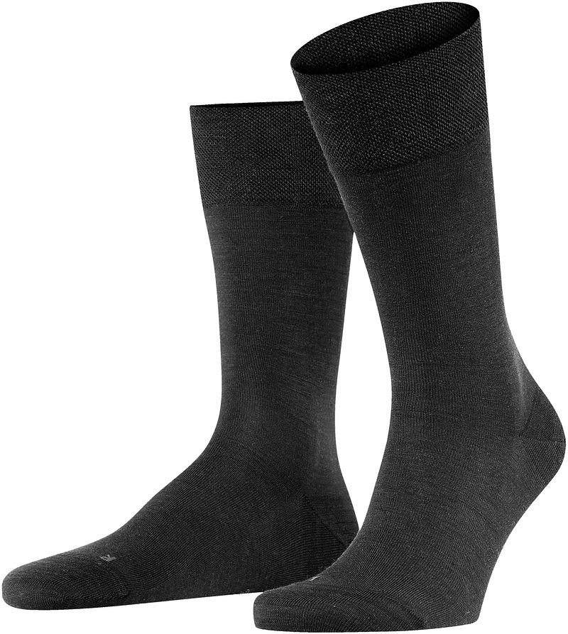 Falke Socke Sensitive Berlin Blend Wolle Schwarz - Größe 43-46 günstig online kaufen