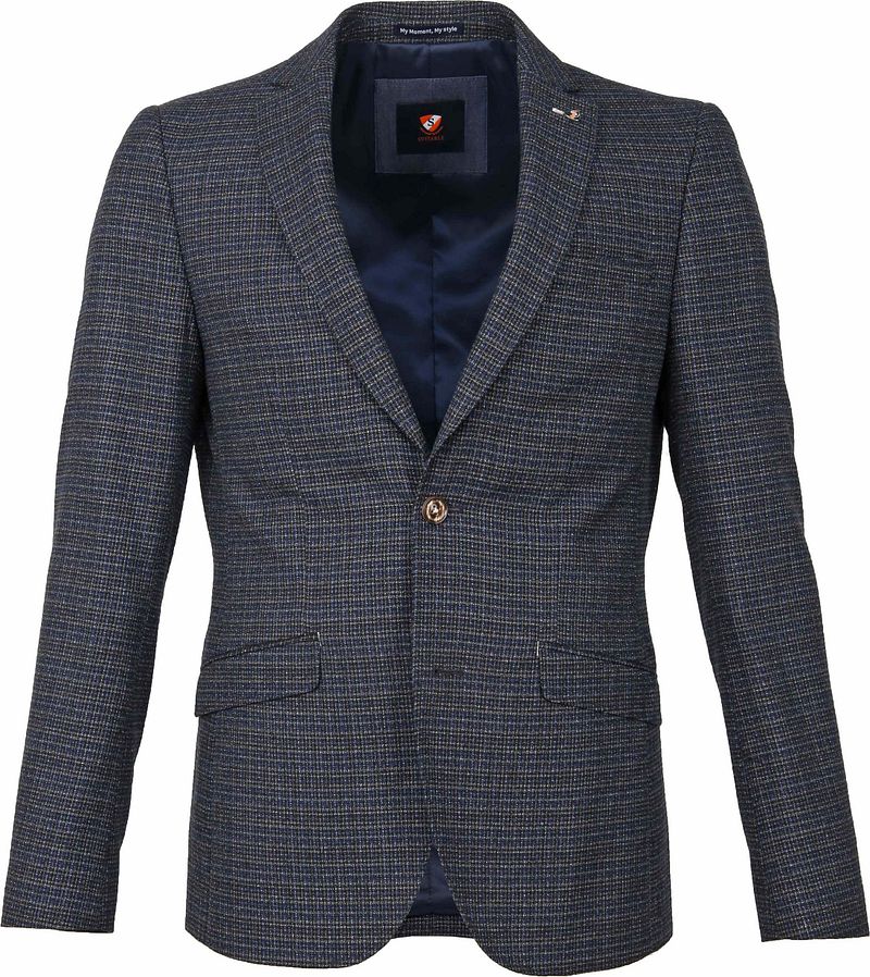 Suitable Veste Magpie Blue Mélangé   Multicoloré Marron Bleu taille 48