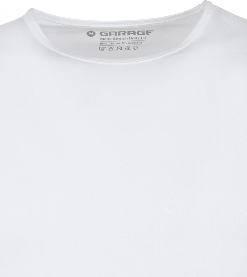 Garage Basic Longsleeve T-Shirt Stretch Weiß - Größe M günstig online kaufen