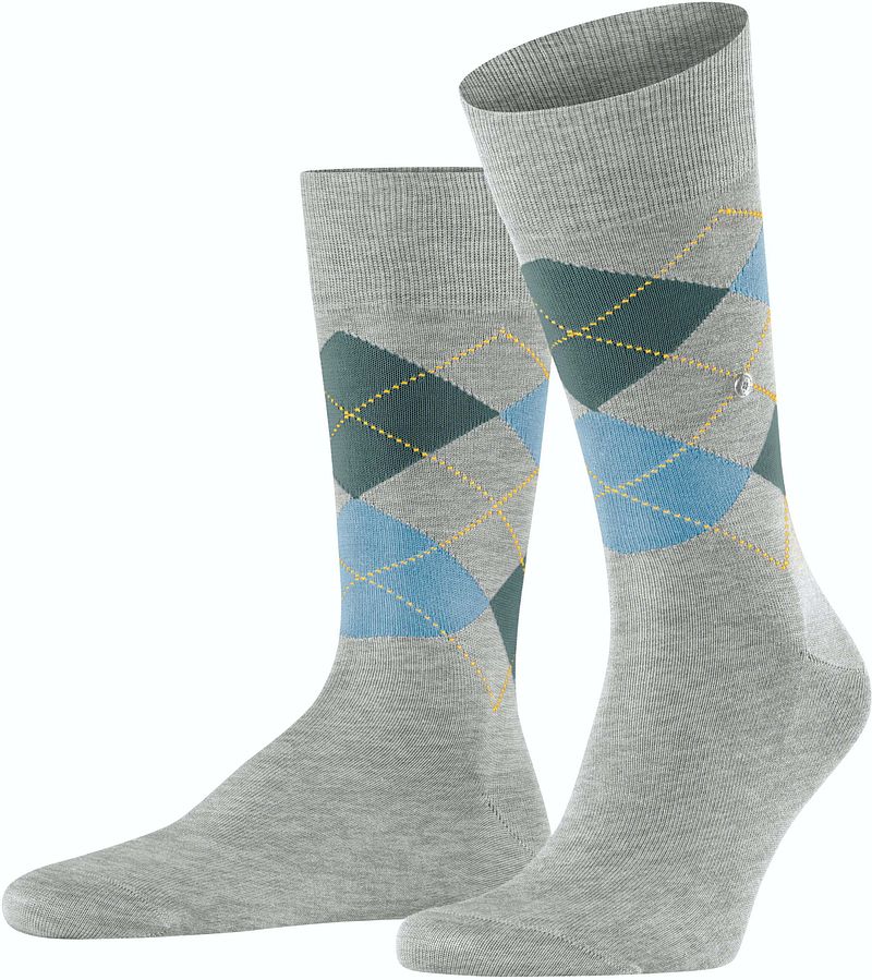 Burlington Chaussettes Manchester 3640 Gris Multicoloré taille 40-46