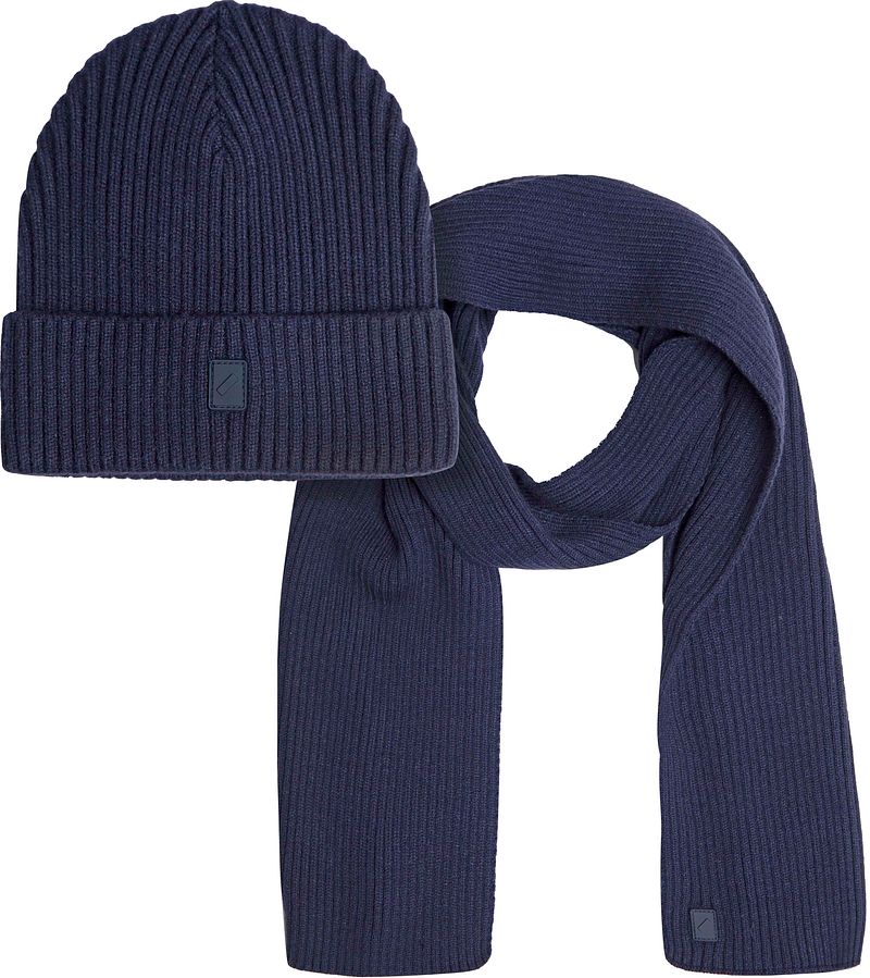 Suitable Hat Et Echarpe Marine Bleu Bleu foncé