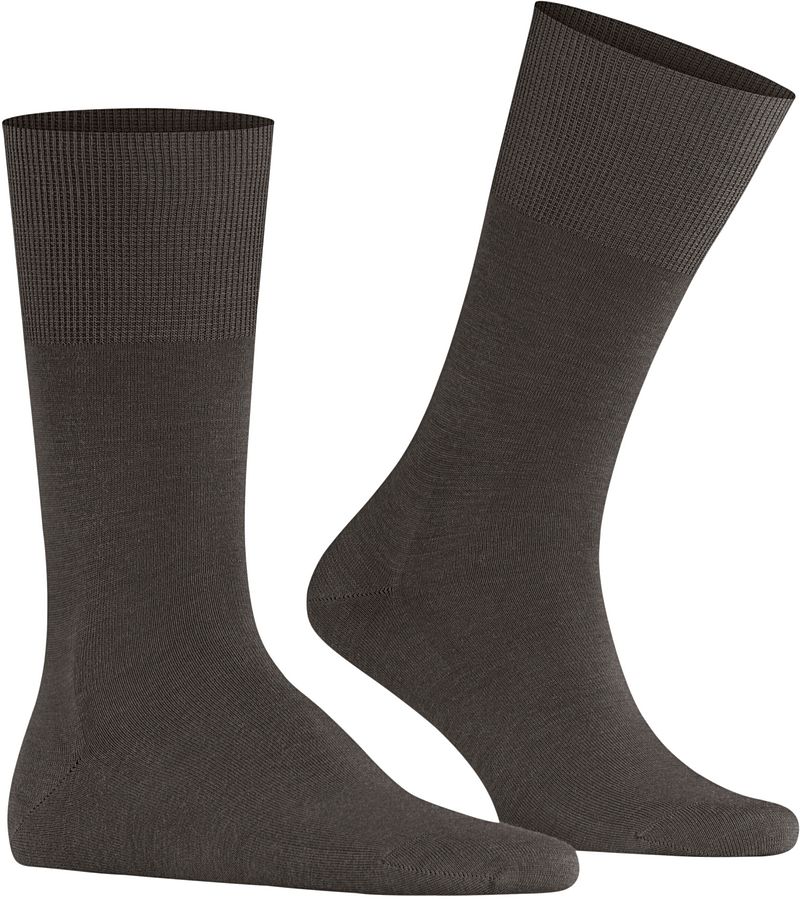 Falke Airport Socke Dunkelbraun Melange - Größe 39-40 günstig online kaufen
